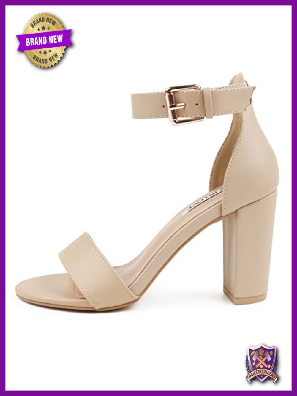 Chunky Block High Heels Ankle Strap Heeled Sandals